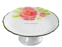 Ensemble de vaisselle en céramique à motif de fleurs de cerisier dessinées à la main, assiettes décoratives pour la maison, vente en gros