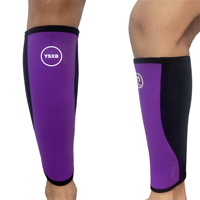 Protège-tibias réglables personnalisables avec logo, de haute qualité, et attelles de compression en néoprène pour mollets, soutien ajustable pour tibias et mollets.