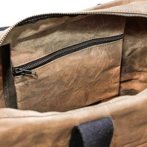 Bolsa <span class=keywords><strong>de</strong></span> Mano <span class=keywords><strong>de</strong></span> Lona Encerada con Cierre Superior y Asas Resistentes, Ideal <span class=keywords><strong>para</strong></span> <span class=keywords><strong>Fines</strong></span> <span class=keywords><strong>de</strong></span> <span class=keywords><strong>Semana</strong></span>, Compras, Playa, Mercado, Trabajo - Product Image 5