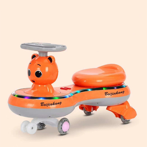 Venta caliente nuevo modelo de dibujos animados bebé columpio coche con volante bebé paseo en coche para <span class=keywords><strong>3</strong></span>-8 años - Product Image 2