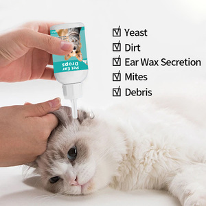Formule naturelle sans alcool, hypoallergénique, sans picotements, gouttes auriculaires pour animaux de compagnie 60 ml, chiens, chats, antibactérien, contrôle des acariens, apaise les démangeaisons - Product Image 3