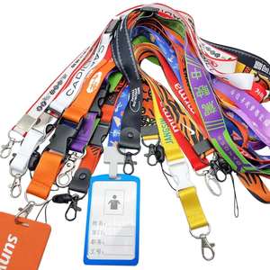 Promotional <b>Lanyards</b> No MOQ Printed Cheap <b>Lanyard</b> OEM Sublimation <b>Polyester</b> Nylon <b>Lanyard</b> Safety With Logo Custom ID Holder&Card - Product Image 1