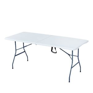 Portable Outdoor Furniture 6ft 8ft Long Black Plastic <strong>Foldable</strong> <strong>Table</strong> for Events Party - Product Image 1