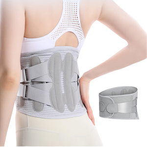 Ceinture de soutien lombaire unisexe respirante en gros, avec plaque en acier pour stabilisation du dos et soulagement des douleurs lombaires - Product Image 1