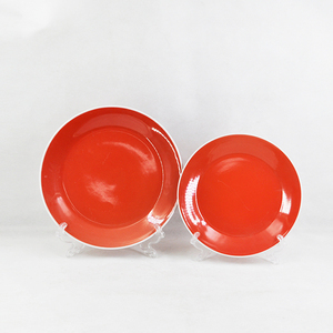 18pcs y 16pcs/de cerámica dinnerset color rojo Borde de vajilla - Product Image 2