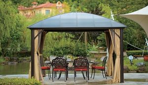 Gazebo con Doppio Tetto Apribile 3.65x3.65m, Tenda da Giardino in Alluminio di Alta Qualità per Esterni, Vendita Calda <span class=keywords><strong>2026</strong></span> - Product Image 2