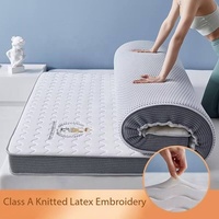 Moins cher Colchones 5/10cm japonais sol Futon bien dormir matelas en mousse à mémoire de forme Tatami confort matelas en mousse enroulé