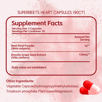 Greenpie Betterave Root Heart Support Vegan GMP IS022000 Extrait de plante d'usine Suppléments Capsules de betterave