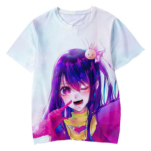 Fitspi Anime imprimé t-<span class=keywords><strong>shirt</strong></span> une pièce conception hommes femmes unisexe à manches courtes personnalisé vente directe d'usine en gros - Product Image 2
