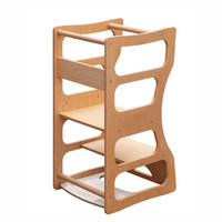 Chaise haute Montessori pliable 4-en-1 de qualité supérieure, tour d'activités transformable pour tout-petits, ensemble chaise de bureau et bureau pour enfants