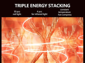 Masajeador <span class=keywords><strong>facial</strong></span> de terapia de luz LED inalámbrico, eliminación de arrugas antienvejecimiento, levantamiento de la piel, cuidado de belleza infrarrojo para el hogar - Product Image 5