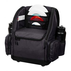 กระเป๋าใส่ดิสก์กอล์ฟแบบมีช่องเก็บของลึกสองช่อง พร้อมช่องใส่ขวดน้ำ  ตัวอย่างสินค้าฟรี 20 ชิ้น - Product Image 5