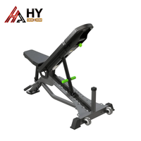 Kursi Kebugaran Lipat Multifungsi Komersial, Bangku Dumbbell yang Dapat Disesuaikan, Rak Sit-Up, Papan Supine untuk Penggunaan di Rumah, Portabel
