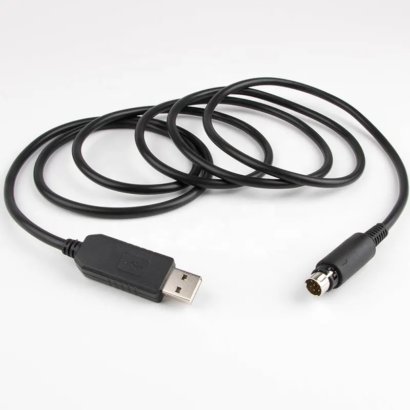 High Compatible WIN 10 FTDI FT232RL USB 2.0 A Male To MINI DIN 8 PIN Serial Adapter Date Line Cable