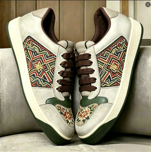 Zapatillas Deportivas Unisex de Diseño Clásico de Lujo, Estilo Urbano, Verano-Otoño, Parte Superior de Cuero Genuino, Elásticas, a la Moda - Product Image 1
