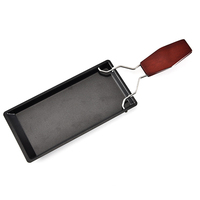 Plat de cuisson antiadhésif en fer pour fromage fondu avec spatule, moule à fromage pour four, barbecue, cuisine, restaurant, plateaux de service