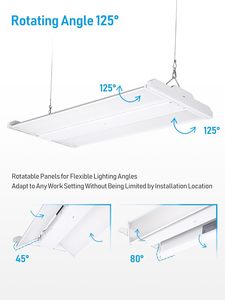 ไฟ LED Linear High Bay ขนาด 2 ฟุต 220 วัตต์ ปรับมุมเอียงได้ ไฟไฮเบย์สำหรับร้านค้า 120-277 โวลต์ ไฟแขวนเชิงพาณิชย์แบบ Linear สำหรับร้านค้า - Product Image 2