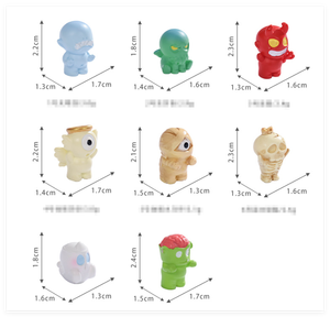 Figuras de Resina de Halloween al por Mayor, Mini Regalos para Niños, Juguetes Coleccionables, Miniatura de Árbol, Castillo del Demonio de la Muerte, Bruja Voladora, Calabaza Fantasma - Product Image 2