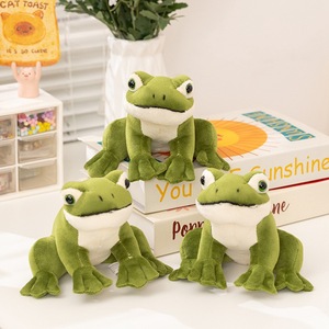 Peluche de Rana Sentada, Adorable Muñeco de Animal en Pose - Almohada Suave <span class=keywords><strong>para</strong></span> Abrazar <span class=keywords><strong>para</strong></span> Niños, <span class=keywords><strong>para</strong></span> <span class=keywords><strong>Dormir</strong></span> y Decoración de Guardería - Product Image 3