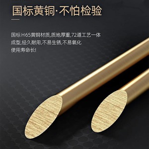 โคมไฟติดผนังไม้เนื้อแข็งทองแดงแท้สไตล์จีนสมัยใหม่ พร้อมบริการติดตั้งสำหรับผนังห้องนั่งเล่น ผนังห้องโถง-ทรงน้ำเต้าเซน - Product Image 2