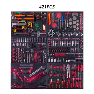 Juego de Herramientas de Reparación de Automóviles de 421 Piezas, Kit de Herramientas Profesional para Mecánicos de Automóviles, Llave de Tubo, Herramientas Manuales para el Mantenimiento de Vehículos - Product Image 1