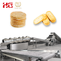 Ligne de production industrielle de machines à snacks, ligne de traitement de craquelins de riz, équipement de friture automatique en acier inoxydable