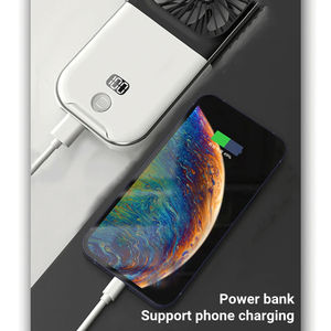 Wholesale <b>Mini</b> Portable Outdoor Hand Fan Hanging Neck USB Charging 3000mAh Battery Powered 180 Folding Wireless <b>Table</b> Air - Product Image 2