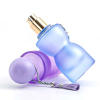 30ml Bunte Mattglas-Parfümflaschen mit Quastenverschluss Nachfüllbarer Luxus-Duftbehälter