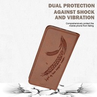 Étui portefeuille magnétique en cuir pour iPhone 17 Pro Max 16 15 14 13 12 11 Pro Max, style vintage avec porte-cartes