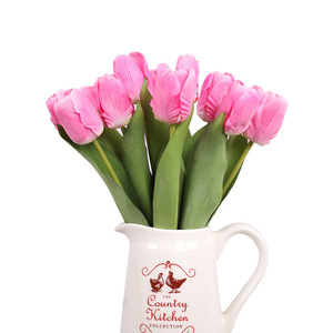 Fleurs de tulipes artificielles au toucher naturel, décoratives, en plastique, décoration de la maison, cadeau de mariage QH0154 - Product Image 5