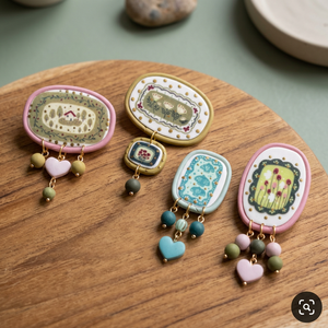 Colgante de Flor de Moda, Pintura al Óleo DIY, Retención de Color, Joyería al por Mayor para Mujer - Product Image 2