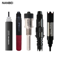 Sensor Probe pH ORP NANBEI Industrial ATC untuk Pemantauan Kualitas Air Ion DO EC Salinitas NPK, Akuakultur, Hidroponik, Kaca