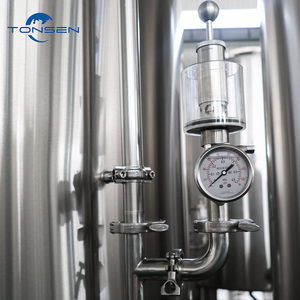 Cuve de fermentation de vin rouge 5000L 10000L en SUS304 316L 3-4mm, double zone, à fossettes, PLC, CIP, certifiée CE, modèle TS-5000L, cuve simple 5000L (50HL) - Product Image 5