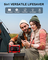 Démarreur de batterie portable GOOLOO OBM A3 3000A avec compresseur d'air 150 PSI, gonfleur de pneus et lumière LED pour voitures et camions