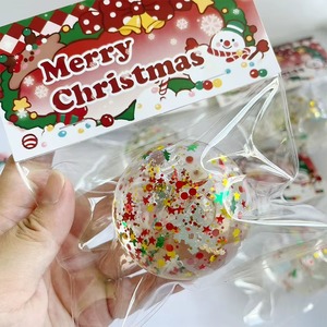Juguete antiestrés de malta con textura de subida lenta, bola de caramelo festiva blanda para Navidad - Product Image 5