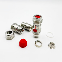 Exd Stainless Steel M20 Explosion Proof Low Voltage Cable Gland for 8mm Cable IP67 Waterproof Chemical Petroleum Cabling