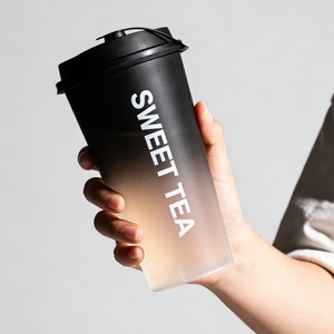 Wholesale In Mold Labeling PP <b>Plastic</b> <b>Cups</b> 16oz Frosty Injection Molded <b>Cups</b> with Custom Printed Design for Cold Drink Shop - Product Image 3