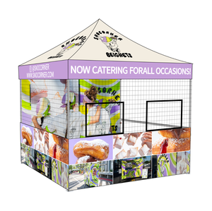 Maxcanopy tenda pameran dagang, ukuran 3x6m 3x3m 3x4.5m desain kustom dapat dilipat besar makanan dapur acara pasar luar ruangan