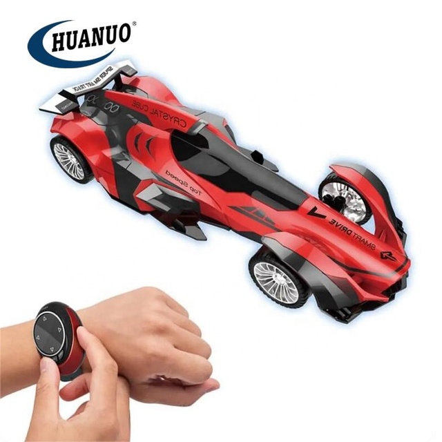 HUANUO 2.4g High Speed Kids Racing Remote Control Car Intelligent Formula Rocket Voice Control Watch Cars Toy