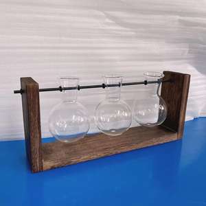 ชุด Terrariums ปลูก<span class=keywords><strong>ต้นไม้</strong></span>แบบตั้งโต๊ะ,ที่วาง<span class=keywords><strong>กระถาง</strong></span>อากาศไฮโดรโปนิกส์พร้อมแจกันแก้วขาตั้งไม้โลหะหมุนได้สำหรับตกแต่งบ้านสำนักงาน - Product Image 2