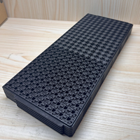 Plateau pour puces IC haute température ESD pour produits de sécurité, plateau en plastique pour composants électroniques avec procédé de thermoformage