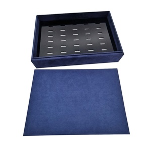 Plateau de présentation de bijoux en tissu Micro, 10 pièces, plateau pliable de haute qualité pour 30 bagues - Product Image 5