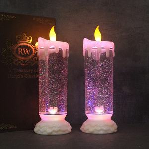 Bougies électriques à lumière LED sans flamme avec paillettes tourbillonnantes - Product Image 4