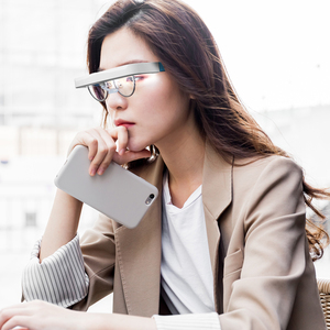 Manufacturer Sad <b>Light</b> Therapy Glasses Portable 10000 lux <b>UV</b>-Free <b>Light</b> Therapy Sad Lamp, Blue & White, Timer Setting, FCC/RoHs - Product Image 1