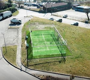 Jsmc % गर्म डुबकी गैल्वेनाइज्ड स्टील पोल चीनी पैडल टेनिस कोर्ट 10x20 मीटर कृत्रिम टर्फ सतह आसान स्थापना 3 साल - Product Image 1