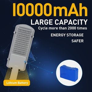 Lampadaire solaire LED IP65 5000K lumière du jour, montage mural, télécommande, cellule solaire Poly-Si, certifié CE, garantie 10 ans, 144 faisceaux - Product Image 6