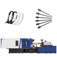 Machine de moulage par injection plastique électrique monocylindre haute vitesse 500t 2 couleurs pour attaches en nylon