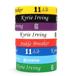 Bracelet de sport en silicone transfrontalier avec logos Kobe Bryant, LeBron <span class=keywords><strong>James</strong></span>, <span class=keywords><strong>Kevin</strong></span> Durant, Kyrie Irving, <span class=keywords><strong>James</strong></span> Harden - Fabriqué en Chine - Product Image 4