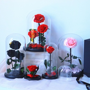 Bouquet de roses éternelles naturelles de 4 à 5 cm, <span class=keywords><strong>prix</strong></span> d'usine, bouquet de fleurs de roses préservées, roses rouges préservées - Product Image 5