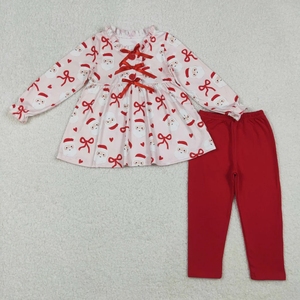 Set de Lazos Navideños de Santa Claus para Niñas - Product Image 1